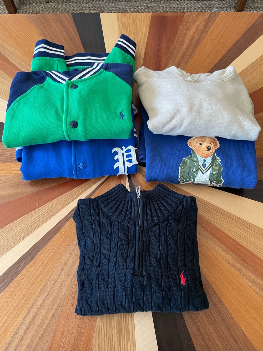 Polo Ralph Lauren Black Cable-Knit Half-Zip Sweater